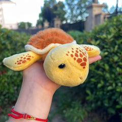 Mini Sea Turtle Stuffed Animal Realistic Shell Texture Plushie for Kids