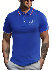 Scorpion Print Men's Casual Button Up Short Sleeve Lightweight Shirt