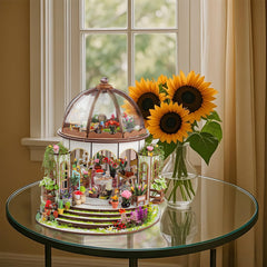 Mini Garden 3D Puzzle Kit DIY Dollhouse Model Garden Mini Toys