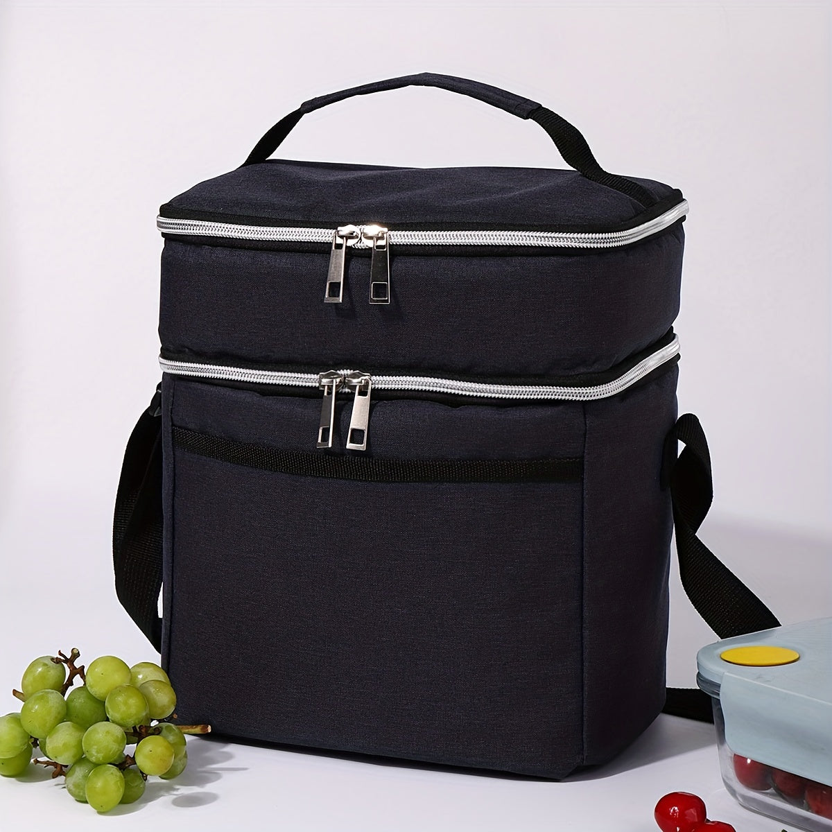 Portable Insulated Lunch Bag for Outdoor Picnic Travel