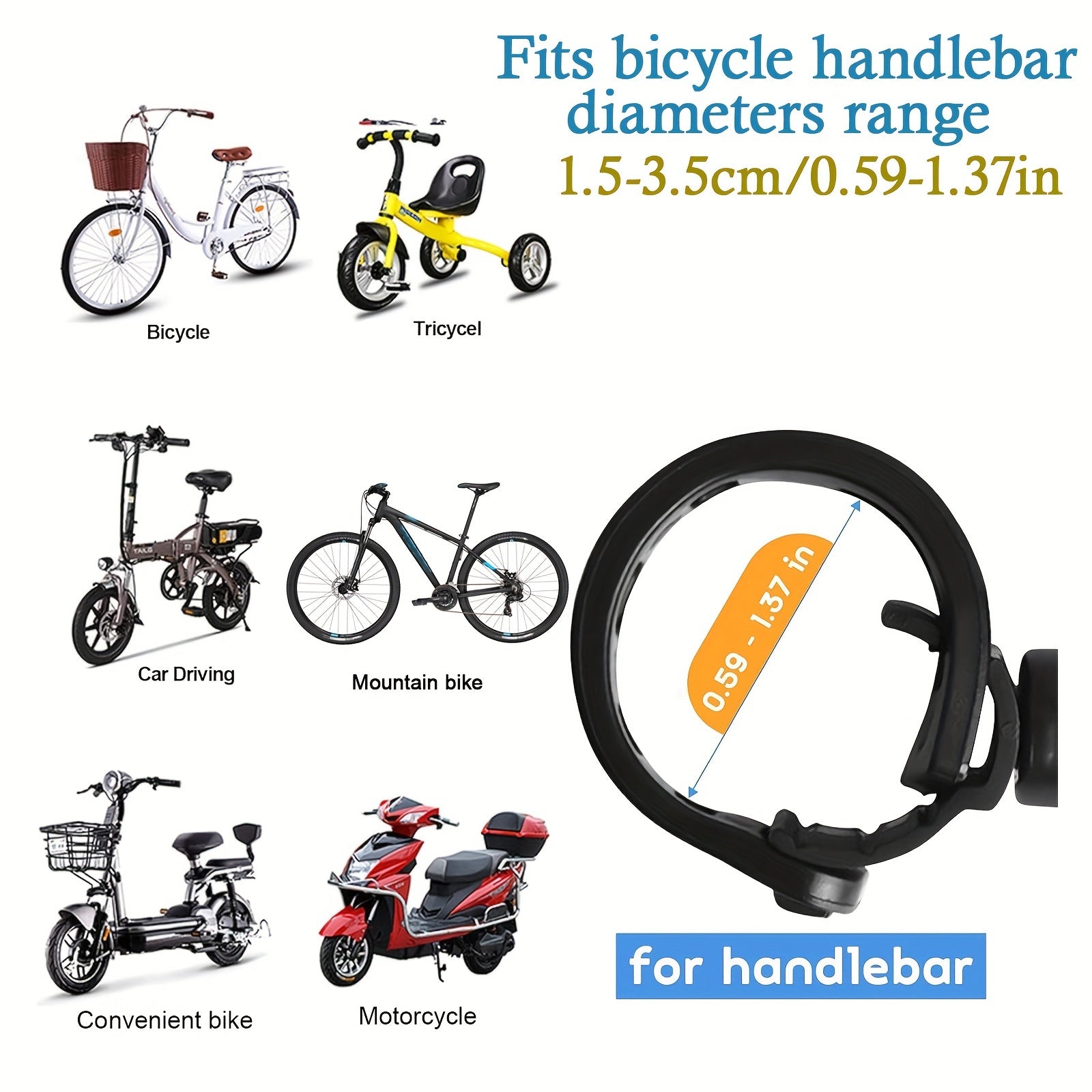 2pcs Adjustable Rotatable Bike Mirrors for MTB and Road Bikes