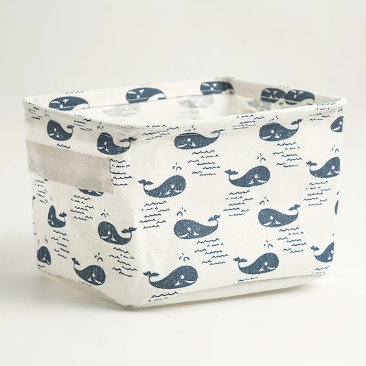 Mini Storage Basket Organizer For Makeup Book Baby Toy Canvas Bag
