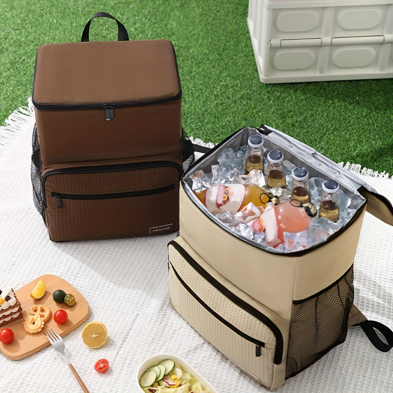 Large Insulated Cooler Backpack - Stylish & Durable Picnic Bag