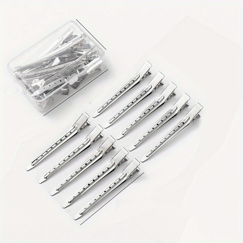 10pcs Metal Hair Clips Non Slip Hair Slides Duckbill Clip Salon Hair Accessory