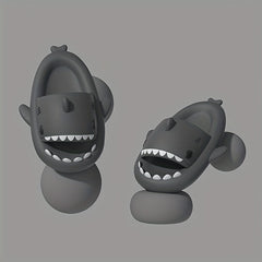 Men's Cartoon Shark Non Slip Platform Slides Soft Sole Cloud Slides