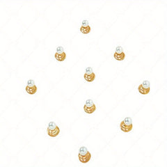 6pcs Spiral Hair Ring with Star Decor and Faux Pearl - for Braids and Ponytail