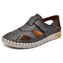 Men's Casual Sandals No Slip Wear resistant Superfine Fiber Solid Shoes