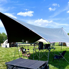 Hexagonal Rain Sun Awning for Outdoor Camping
