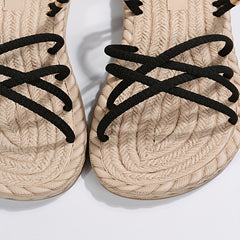 Women's Flat Beach Slippers Comfortable Outdoor Slippers