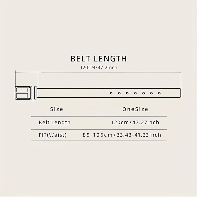 Men's Western Cowboy Pattern PU Leather Belt Casual Belt