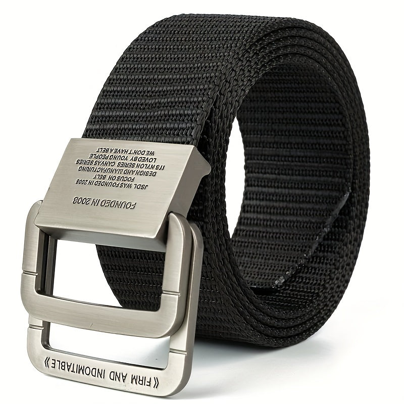Double Ring Nylon Casual Belt Young People Outdoor Belt