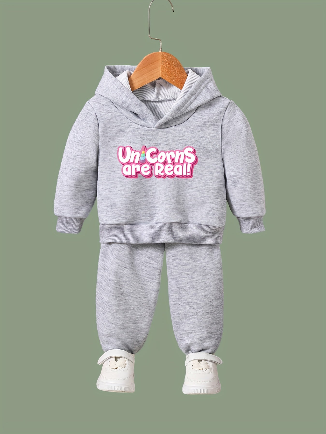 UNICORNS ARE REAL Hooded Pullover Pants Set For Sports Gift