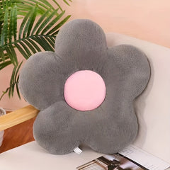Soft Rabbit Fur Flower Pillow for Bedroom, Office Chair & Sofa Decorations