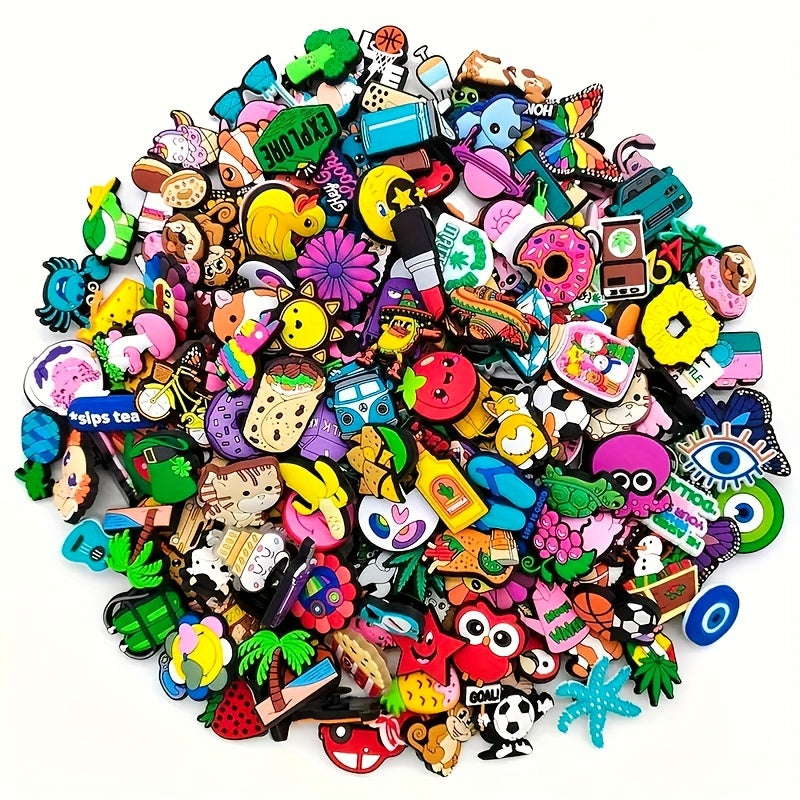 21pcs PVC Shoe Decorations for Birthday Gift Party Favors