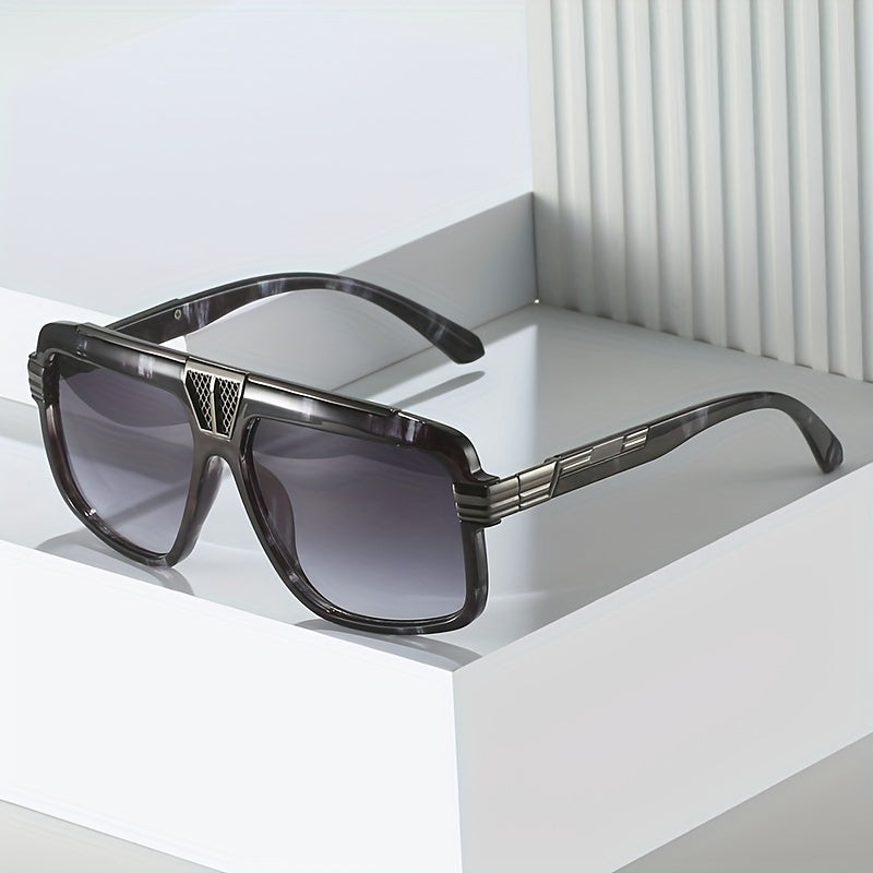 Men's Retro Sunglasses UV Protection Outdoor Beach Holiday Glasses Box