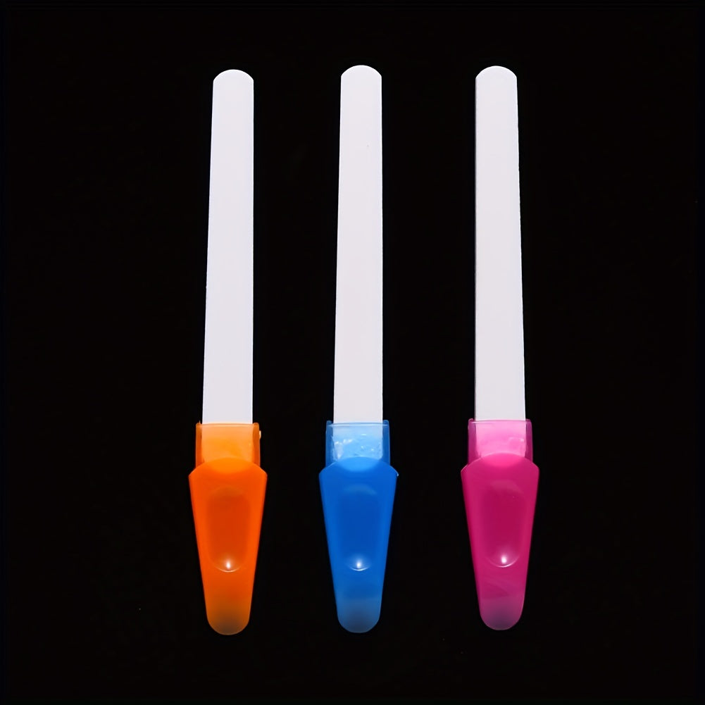 Crystal Glass Nail File Universal Nail Polish Strip Polishing Tool Manicure Set