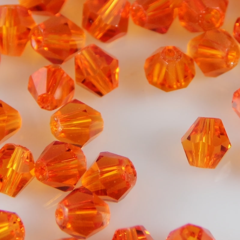 300 90pcs 4mm Bicone Crystal Beads DIY Jewelry Making