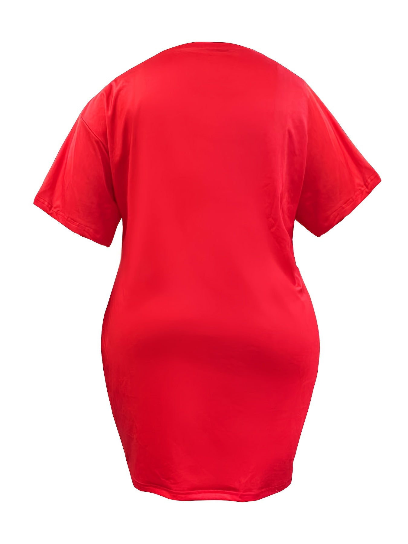  Short Sleeve Slogan Tee Dress