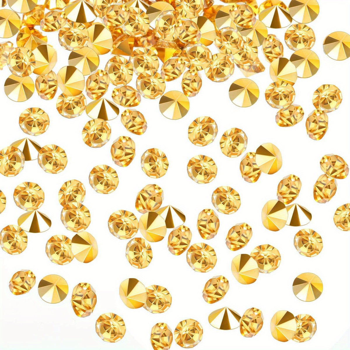 2000pcs Golden Rhinestones Table Centerpiece 4mm Wedding Decorations