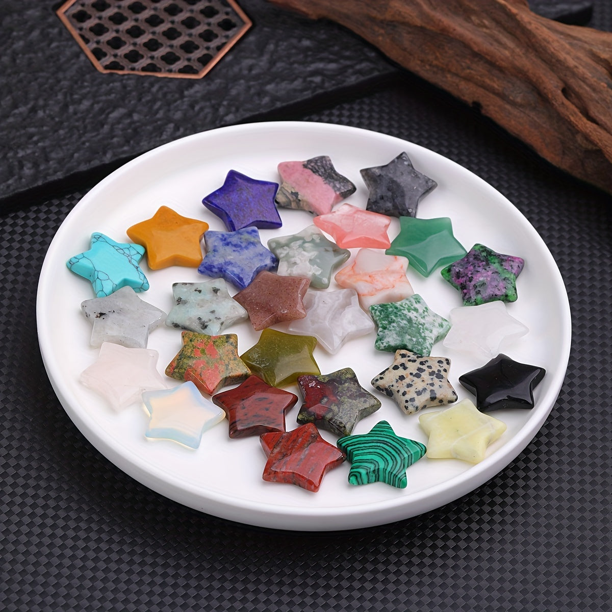 10pcs Star Crystal Stone Bulk Mini Crystal Stone Assorted Star Crystal Bag