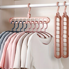 9-Hole Multicolor Coat Hanger for Retail Stores
