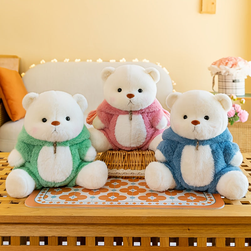 15in Transformation Bear Doll Plush Toy - Soft Stuffed Animal for Birthday & Hom