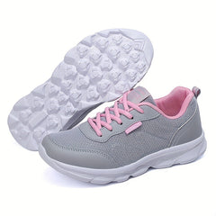 Y2k Women's Non Slip Walking Shoes Lace Up Soft Sole Comfort Running Shoes