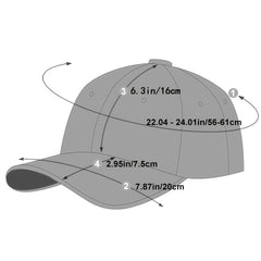 Wave Cotton Cap Women's Baseball Cap Unisex Vintage Embroidered Washed Cap