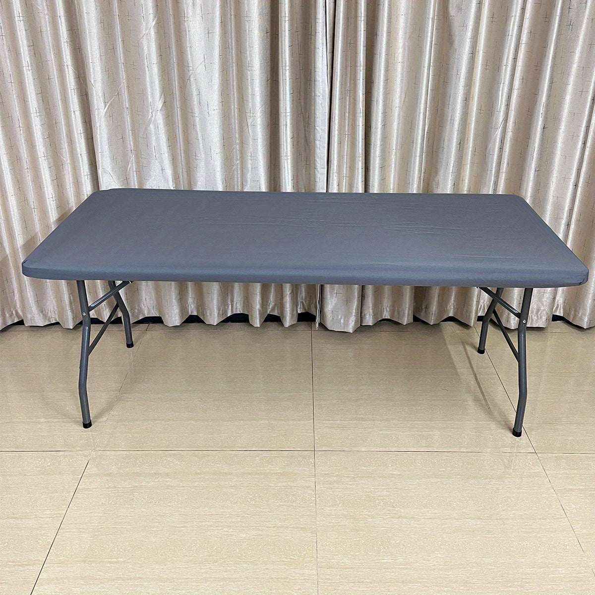 Waterproof Elastic Outdoor Polyester Tablecloth Fabric Cover