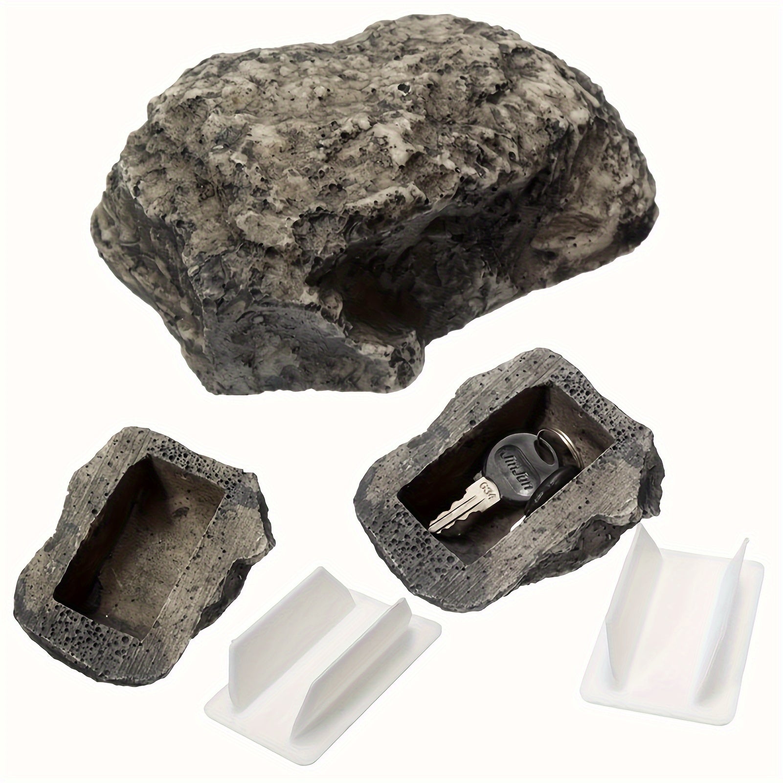 Faux Stone Key Hiding Box Outdoor Spare Key Holder