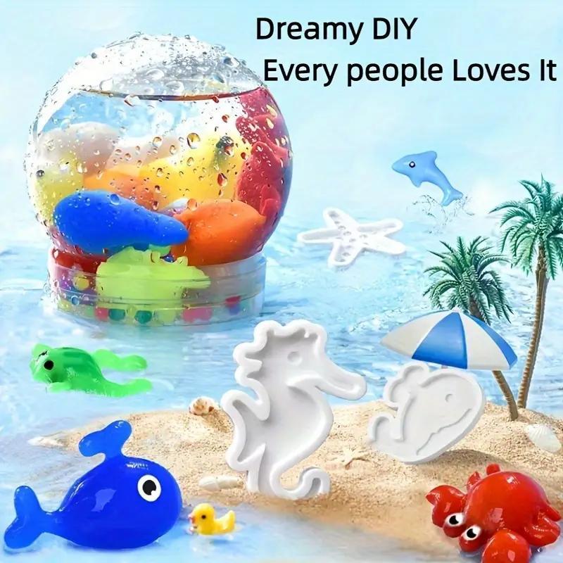 3D Water Elf Set Magic Water & Molds for DIY Crafts, 6 Bottles - 100ml Each