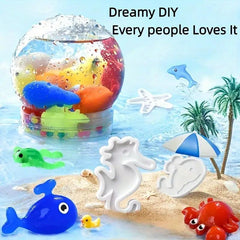 3D Water Elf Set Magic Water & Molds for DIY Crafts, 6 Bottles - 100ml Each