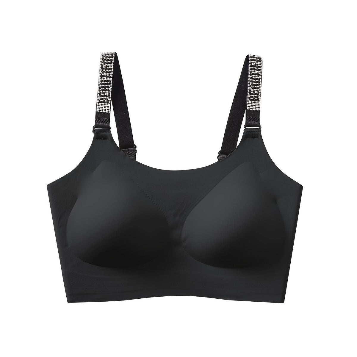 Letter Straps Wireless Bra Seamless Full Coverage Women's Lingerie