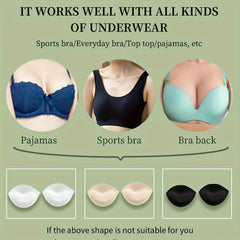 2 Pairs Bra Insert Pads Anti-convex Chest Enhancer Women's Lingerie