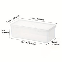 Large Capacity Transparent Plastic Storage Box for Art Supplies