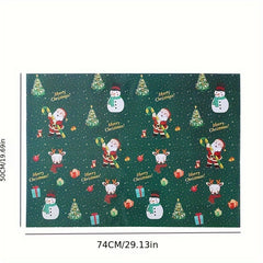 1pc Christmas Gift Wrapping Paper Thickened Copper Paper