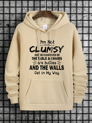 Old Enough To Know Better Print Men's Hooded Sweatshirt