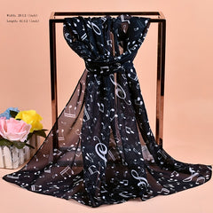 Chiffon Printed Silk Scarf Neckerchief Head Wrap Beach Women Shawl