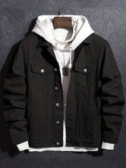 Men's Street Style Denim Jacket for Spring Fall