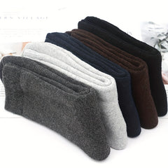 Men's Wool Cotton Thermal Socks Warm Crew Socks US Sizes 7-12