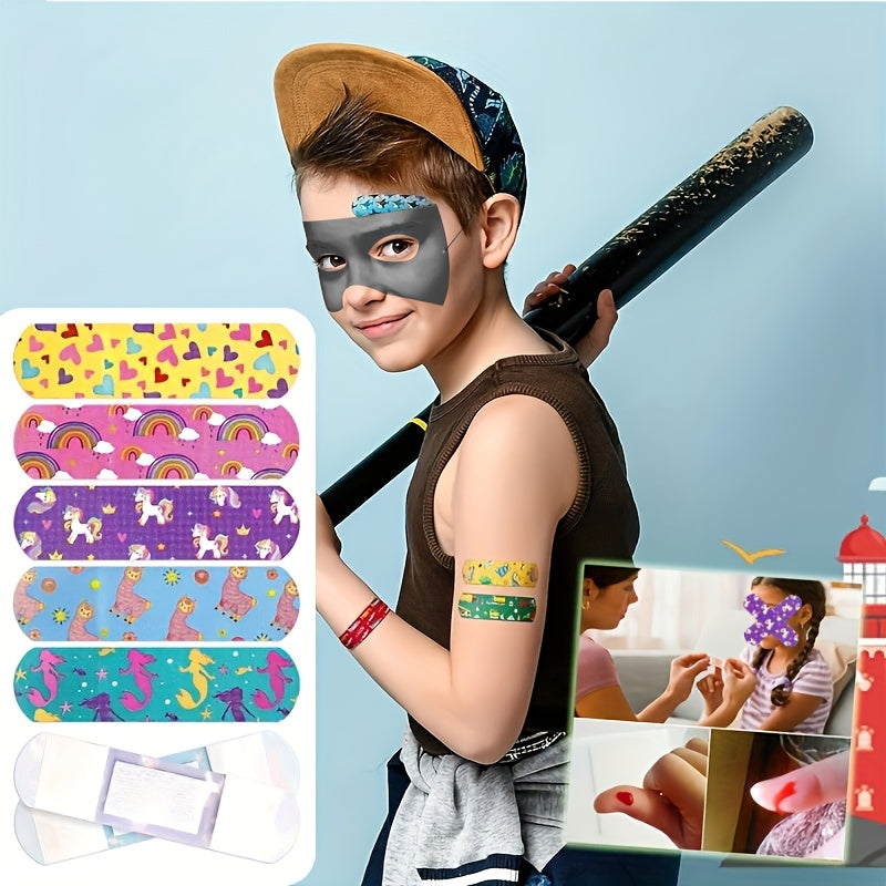 50pcs Cartoon Waterproof Bandages for Outdoor First Aid