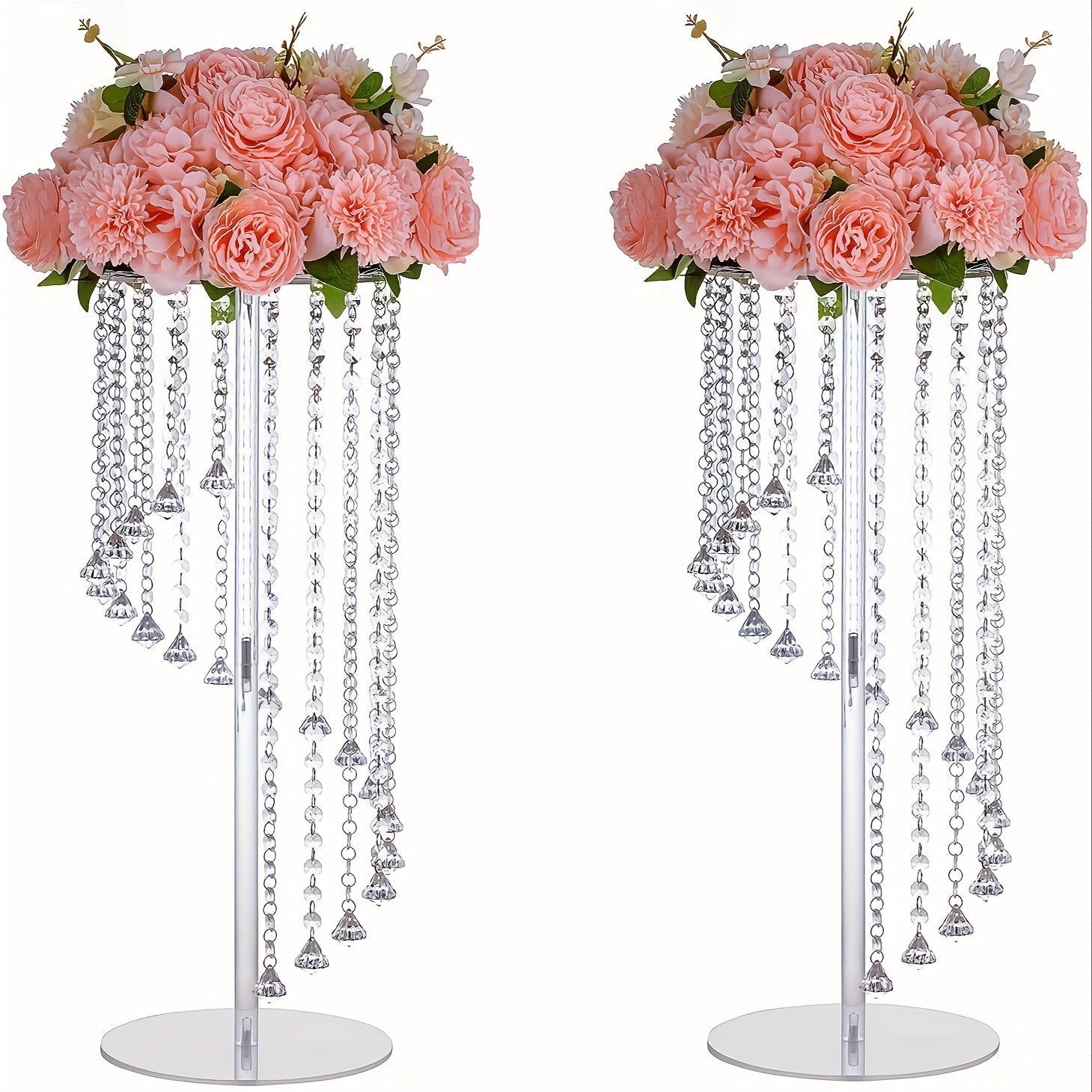 Clear Acrylic Flower Arrangement Table Centerpiece for Events