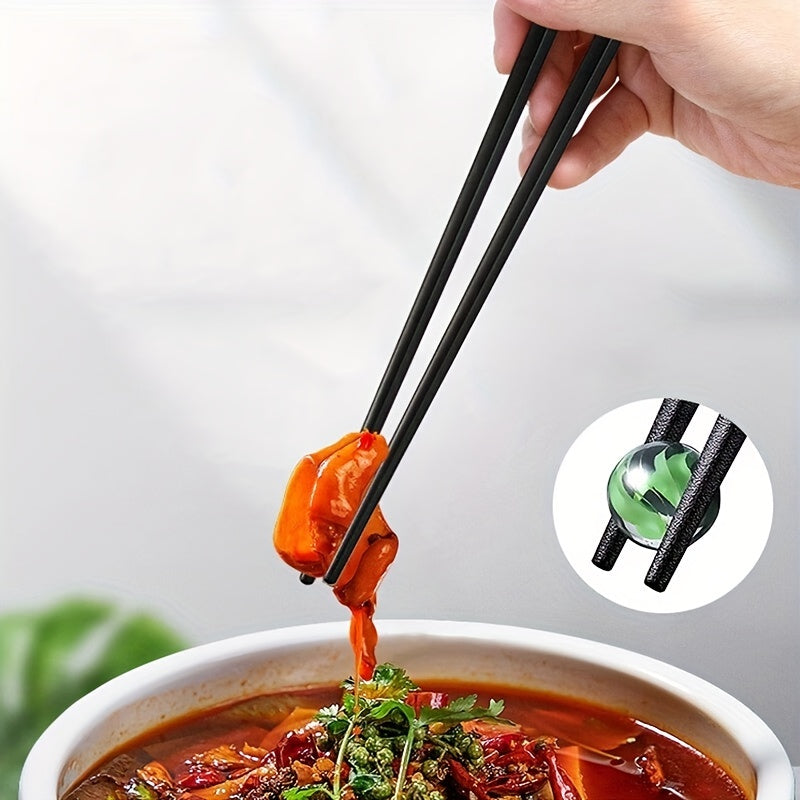 5 Pairs Alloy Chopsticks Reusable High-End Chinese Food Tableware