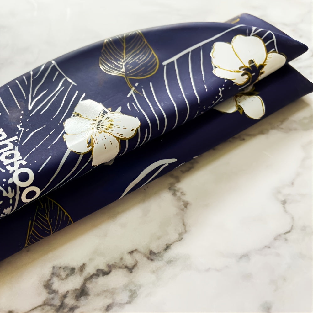 JONHASOO Flower Print Silicone Swim Cap Protects Hair