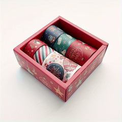 Festive Paper Tape Christmas Decorations