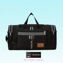 Large Capacity Weekender Tote Bag Nylon Lightweight Luggage Bag