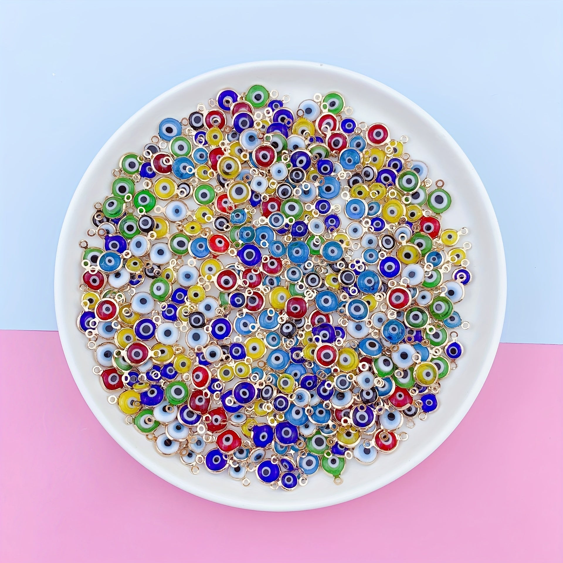 50pcs Eye Double Hanging Jewelry Connector