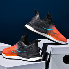 Ombre Shock Absorption Running Shoes Non Slip Lace Up Sneakers