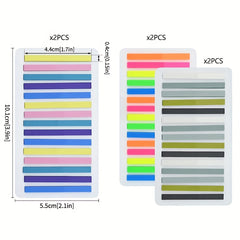 1800 Transparent Sticky Index Labels for Sorting and Organizing