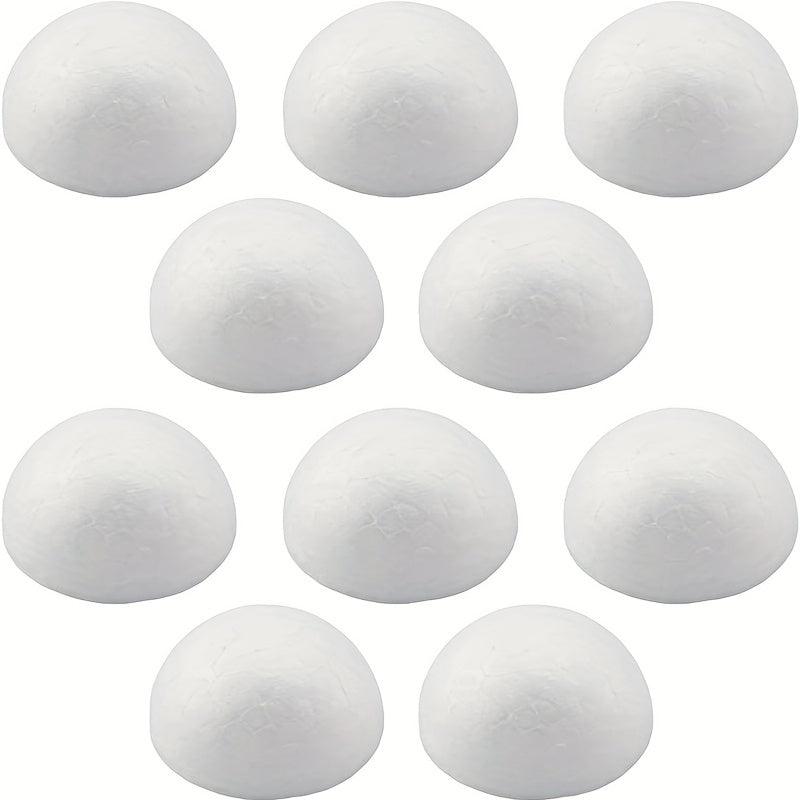 50PCS Foam Balls Half Round Hemispherical Craft Ball Wedding Decor